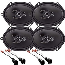 350 Watts 6x8" Front and Rear Door Speakers for 2008-2011 Ford Focus Qty: 4