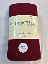 Flynn O  Hara YM 8-10 Cardinal Red Cotton Spandex Tights - Brand New
