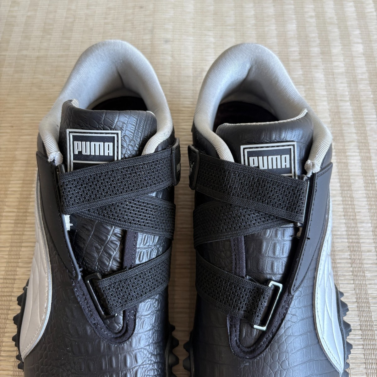 Puma Mostro x A$AP Rocky Men\'s Shoes Black Croc / Silver Size 8.5 New 404408-01 Puma x A$AP Rocky Mostro Shoes Mens Size 9 Black Crock  main image 2