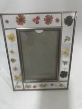 Leaded Glass Pressed Dried Flowers Picture Frame