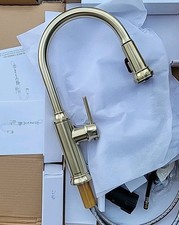 Blanco 442980 Empressa 1.5 GPM Single Hole Pull Down Kitchen Faucet Satin Gold