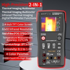 Thermal Imaging Camera 2 in 1 True RMS Multimeter 32×32 Resolution