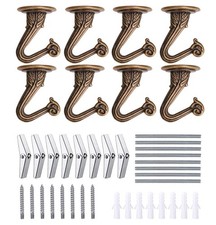 8 Sets Swag Ceiling Hooks Heavy Duty Swag Hook with Hardware for Hanging Plan...