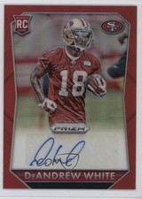 2015 Panini Prizm Rookie Signatures Red 18/25 DeAndrew White #RS-DW Auto 5c2
