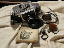 Paillard Bolex H8  Movie Cine Camera Body  W extra Lens Case  And More