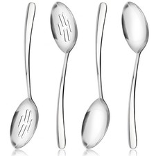 10.3-in Large Serving Spoons Set, 18/0 Stainless Steel, Heavy Duty, 2 Serving...