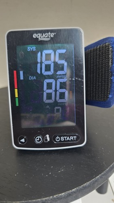 #ad Equate Wrist Blood Pressure Monitor Tested and Working $10.98