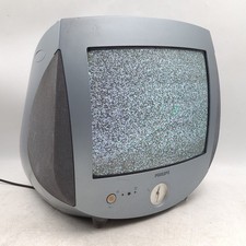 Rare Philips 14PT3685/05 CRT TV Retro Gaming Monitor 14" Colour TV Silver UK