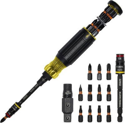 Klein Tools KNECT 16-in-1 Impact Rated Hybrid Screwdriver / Nut Driver