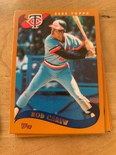 3x ROD CAREW 2020 Topps Baseball BASE LOT (2002 style) #233