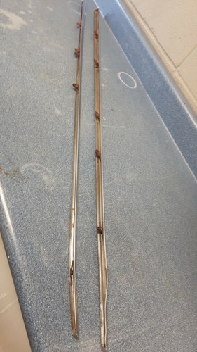 1959 cadillac 4 four door sedan deville front door trim moulding pair - Picture 5 of 5