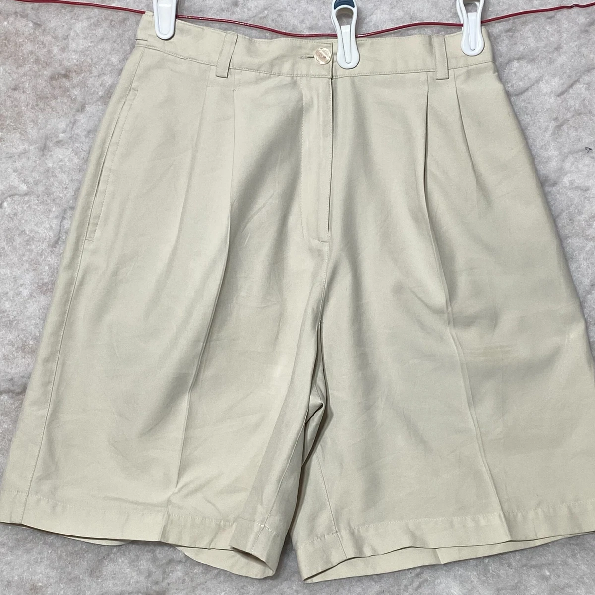 Liz Golf by Liz Claiborne Pleated Shorts Sz 4 100 Polyester W26