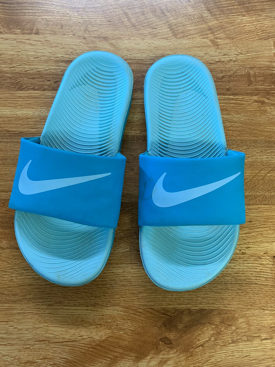 Blue nike slides womens sale