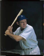 Sam Chapman Of The Philadelphia A'S Holding Baseball Bat 1949 Old Photo