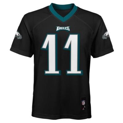 Carson Wentz Philadelphia Eagles YOUTH Mid Tier Black NFL Jersey(Size 8-20) 