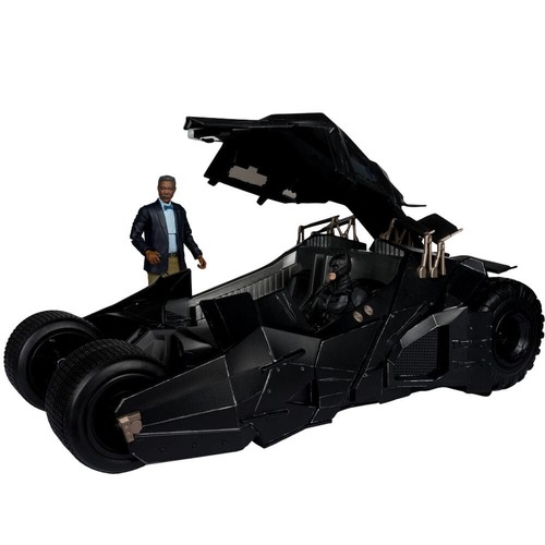 DC Multiverse Tumbler with Lucuis Fox The Dark Knight Gold Label McFarlane 2A - Imagen 5 de 7