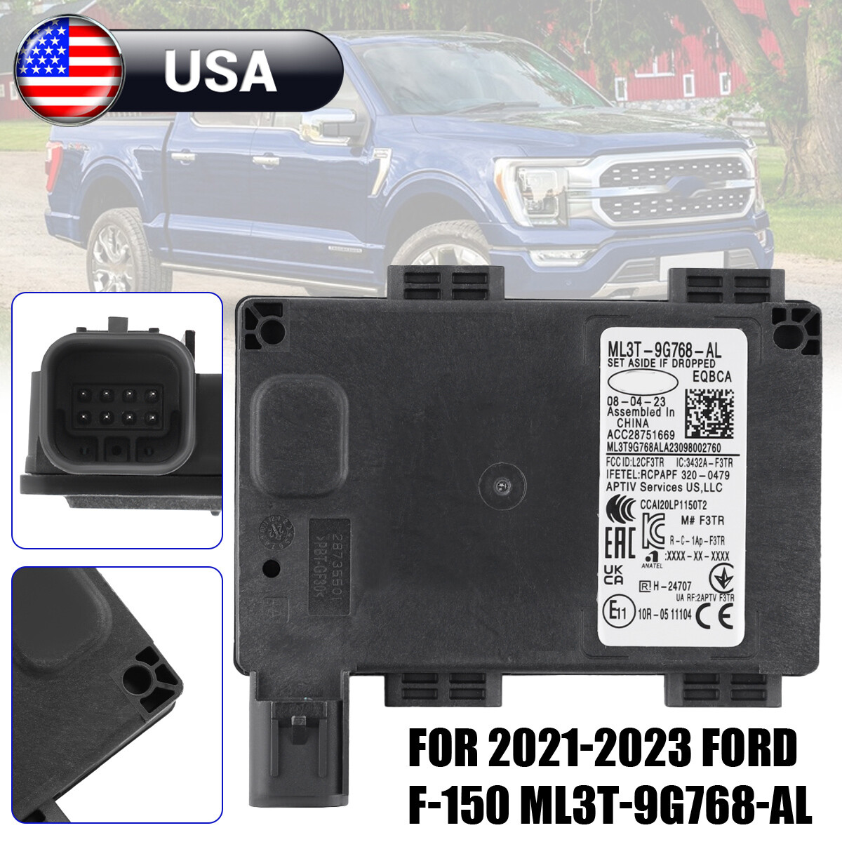 For 2022- 2024 FORD F150 RADAR CRUISE CONTROL DISTANCE SENSOR ML3T