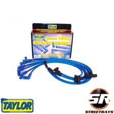Taylor Spark Plug Wire Set 64606 High Energy 8mm Blue 90 Deg Sbc Under Header Taylor Spark Plug Wire Set 64606 High Energy 8mm Blue 90 Deg Sbc Under Header