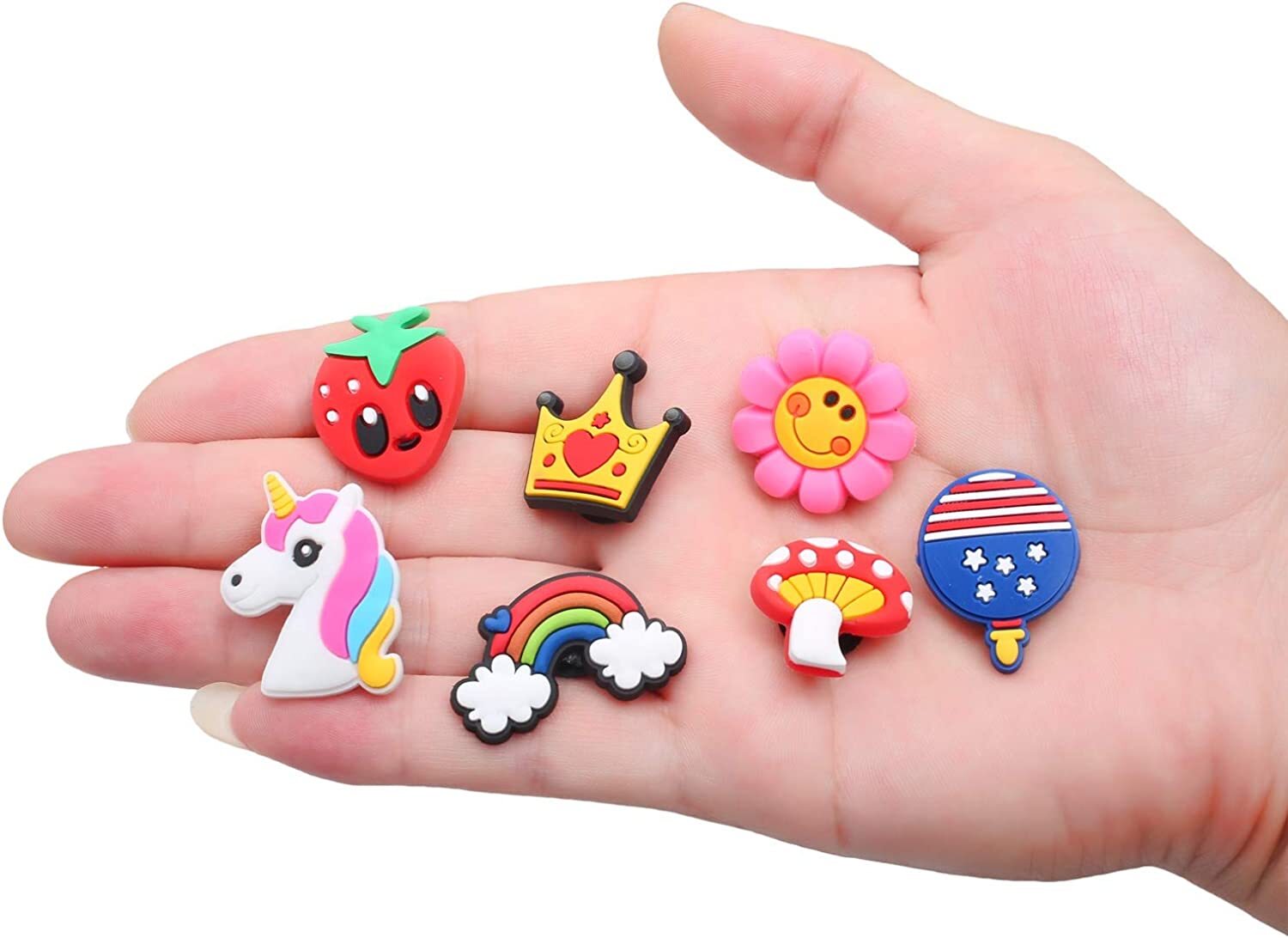 50 Mixed Pvc Shoe Charm Lot Different Charms Fit For Croc Jibbitz