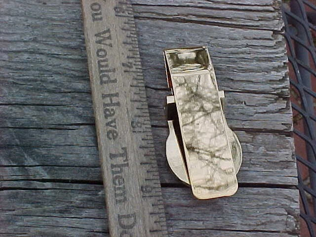 CORVETTE COLLECTOR ED. GOLD CHROME MONEY CLIP GIFT BOX FLIP STYLE NOS QUALITY - Image 4 of 4