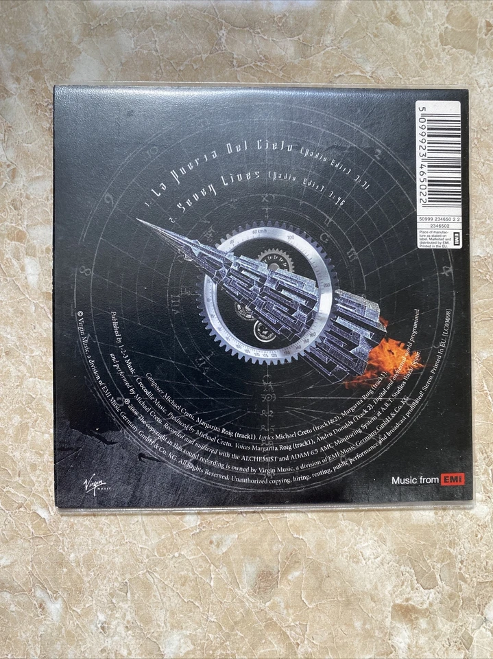 ENIGMA : Seven Lives / La Puerta Del Cielo (Heaven’s Gate) Rare 2 Track CD 2008 - Image 2 of 4
