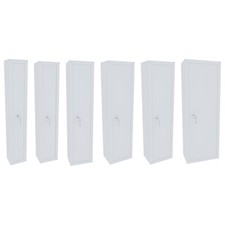 Armadio portafucili fuciliera in acciaio blindato bianco 2 3 5 7 10 posti