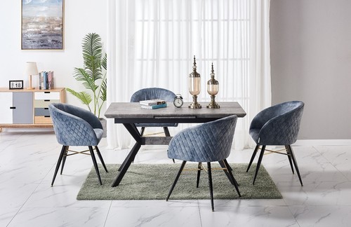 Vittorio LUX Velvet Dining Chair with Padded Seat | Tufted | Modern Retro Chair - Picture 25 of 79