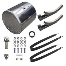 HYDRAULIC OIL FLUID TANK - 50 GALLON SADDLE SIDE - STRAPS, MOUNT, HARDWARE KIT