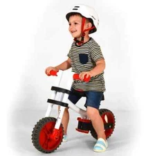 YBIKE Evolve Unisex Kids Tricycle & Balance Bike Ride On for 2-5 Years White/Red