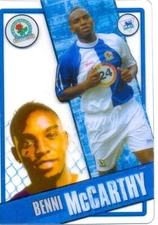 Topps I-Card 2006-07 Premier League Football Card #14-Benni McCarthy-Blackburn