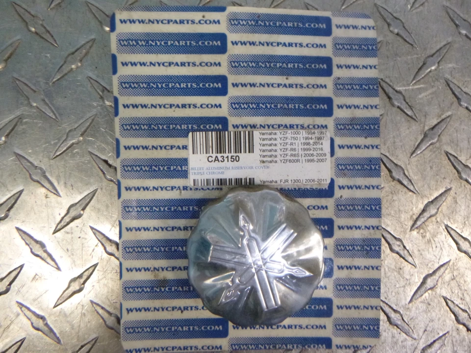 Крышка резервуара переднего и заднего тормозов - для всех мотоциклов Yamaha - хромированная - Изображение 4 из 4