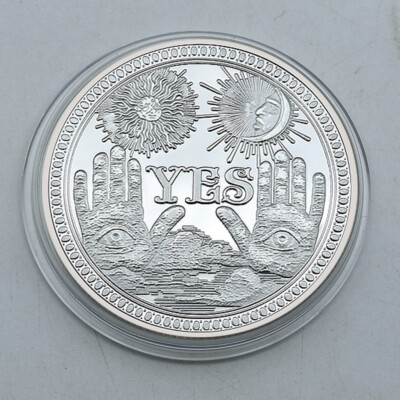 Yes No Challenge Coin Decision Maker Pièce de monnaie et médaillon de collection Souvenir parfait Divination Flip Coin, cadeau, fête, jeu