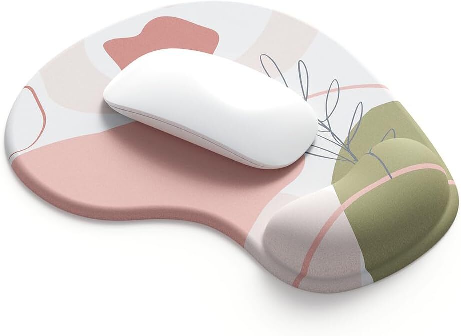 Office Mousepad with Gel Wrist Support - Ergonomic Gaming Desktop (15EaethyA)