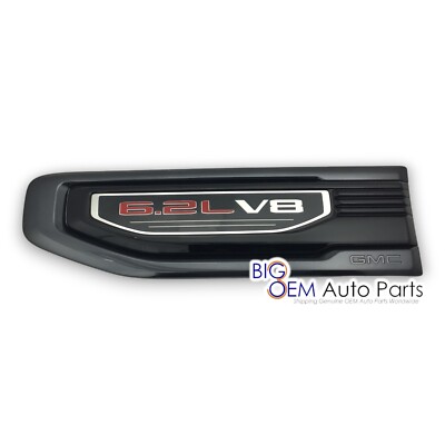 2019-2025 GMC Sierra 1500 6.2L V8 Driver Fender Vent Black Emblem