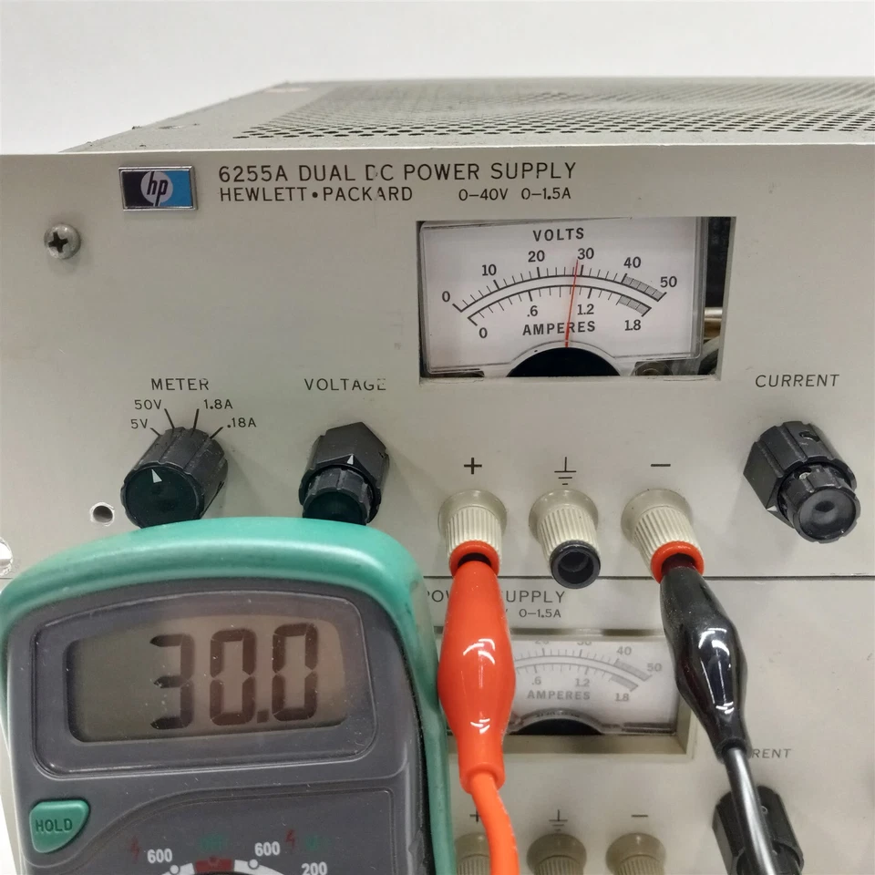 HP 6255A Dual DC Analog Variable Power Supply Assembly 0-40V 0-1.5A LOT 2 Parts - Image 4 of 4