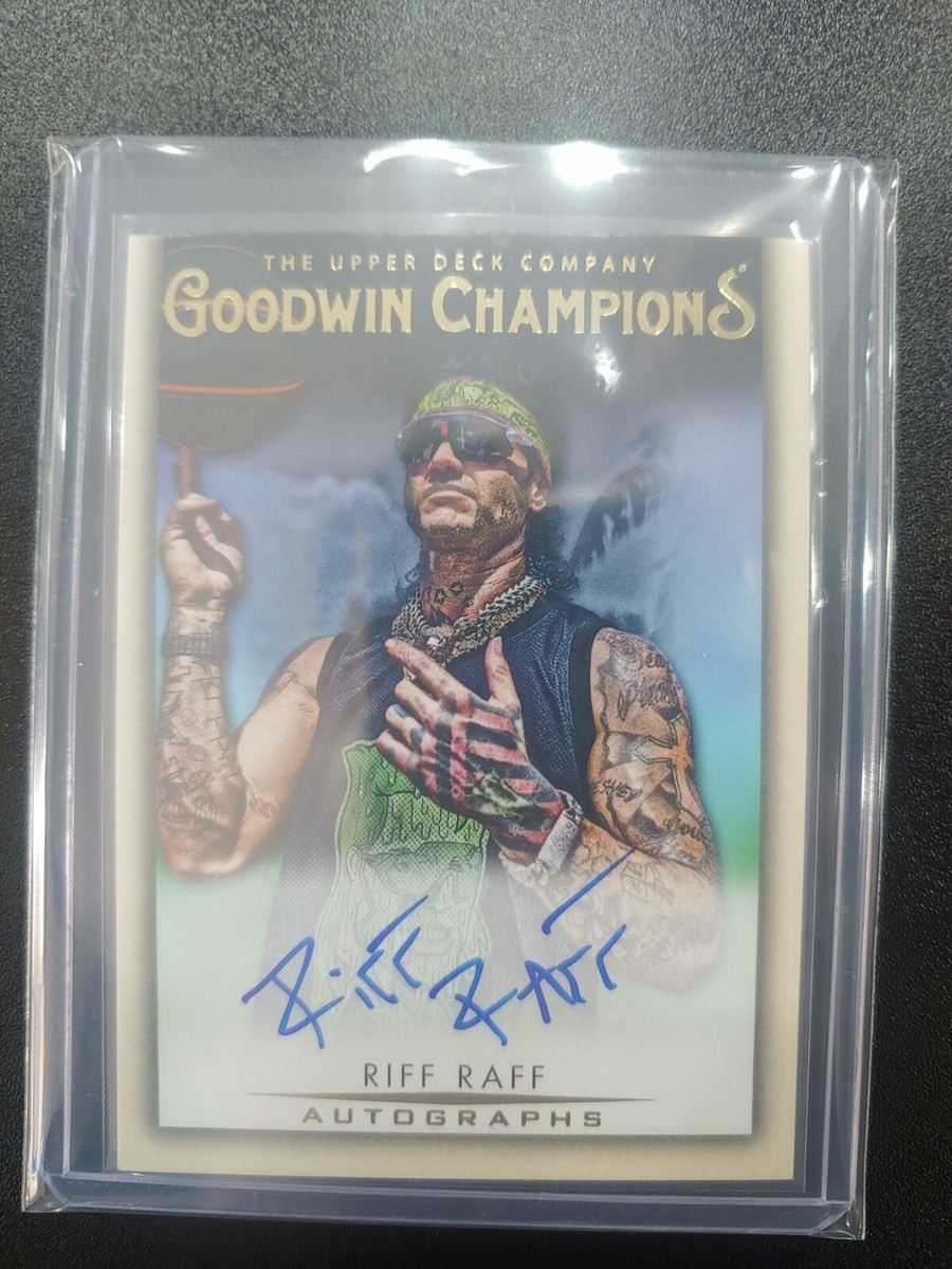 2021 UD Upper Deck Goodwin Champions Riff Raff Auto On Card