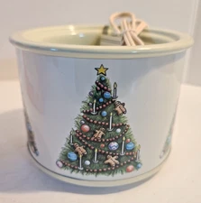 Vintage 1989 Christmas Tree Fragrance Crock New In Box Beachwood Ltd.