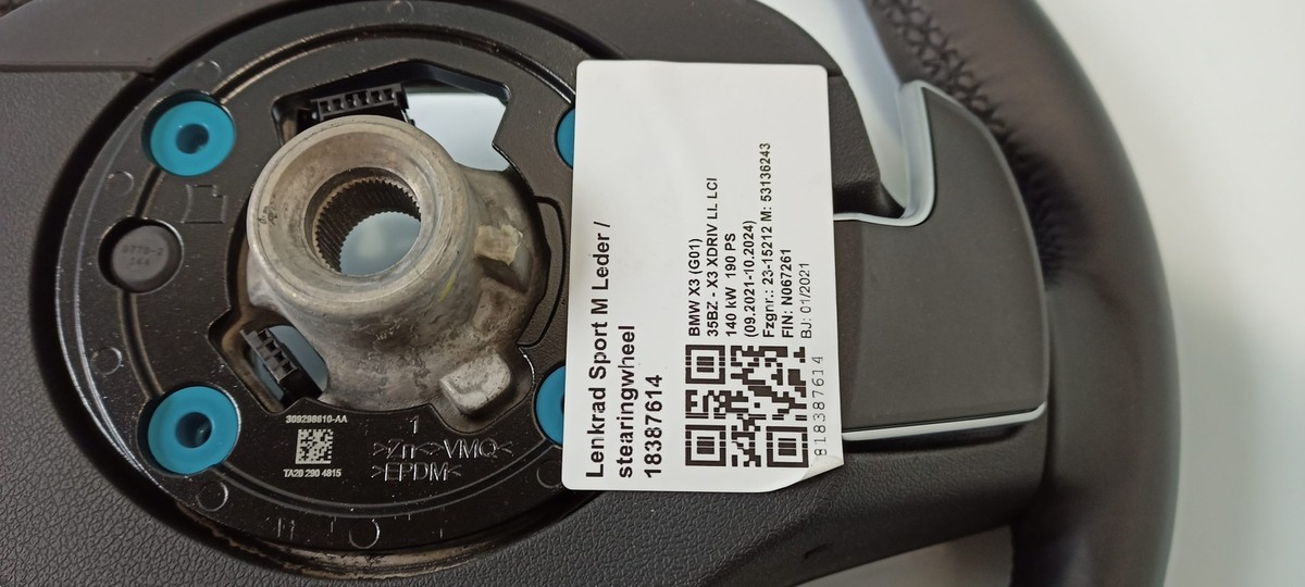 BMW OEM M Sport steering wheel shift pads Heater 9882623 vin  