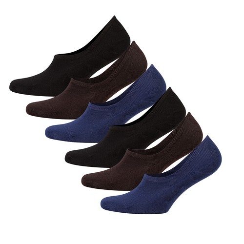 Cosyfeel® Unisex No-Show Liner Socks 6-Pack Bamboo Material Durable Seamless Toe - Picture 73 of 90