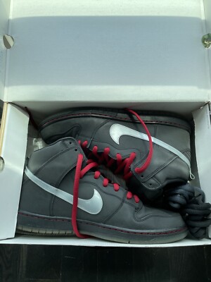 Size 13 - Nike SB Dunk Raging Bull High Premium 3M Reflective 2012 OG 313171-015