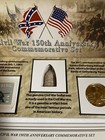 Civil War 150th Anniversary set with bullet, stamp and commemorative quarter COA — photo 4