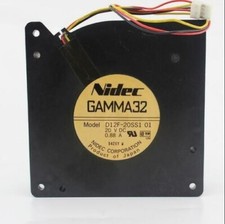 Nidec 12032 12cm D12F-20SS1 01 DC 20V 0.88A 3 Wire Turbine Blower Cooling Fan