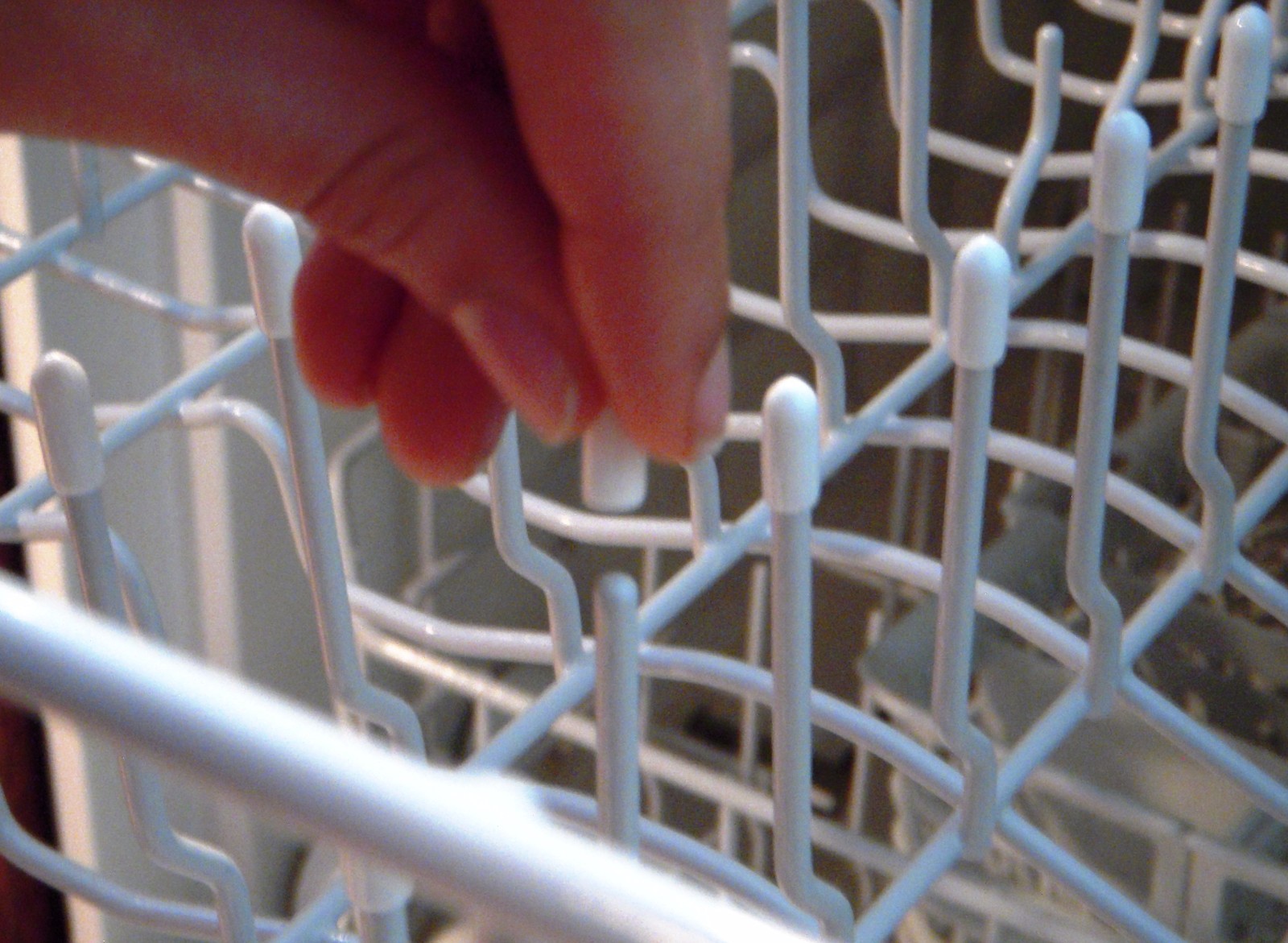 50 Universal White Dishwasher Rack Tine Tip Cover Caps Just Push On to Repair eBay