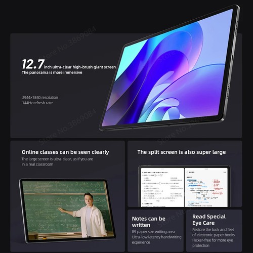Pad Pro 2025 MTK Dimensity 8300 12.7" LCD Screen 144Hz 128GB 256GB 13MP Camera - Picture 10 of 21