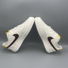 Chic and Comfortable: Nike Women's Court Vision Low - Sail/Yellow/Brown Size 7.5
