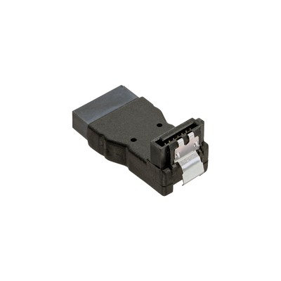 2 x InLine  SATA Adapter Stecker / Buchse 7pin L -Form gewinkelt nach unten