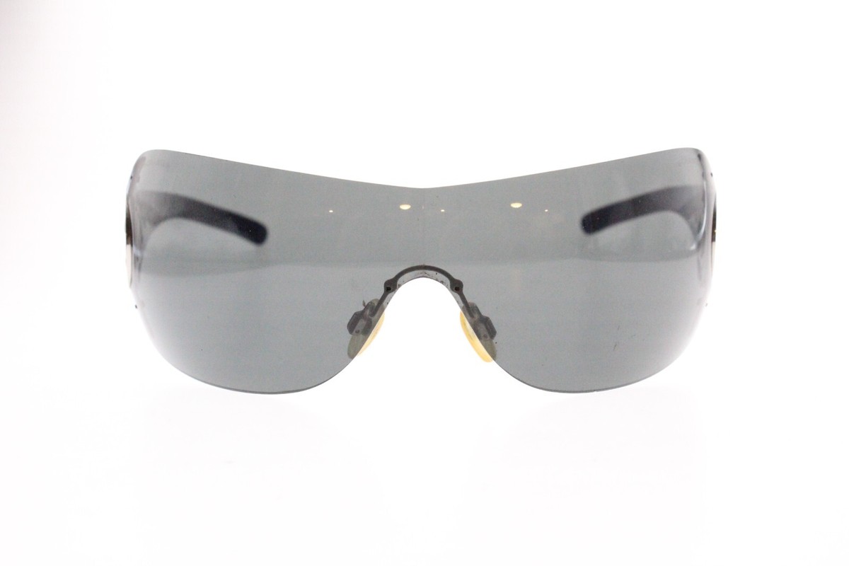 CHANEL Sunglasses AUTHENTIC Mask 4145 c. 351/87 Blue Silver 115 mm