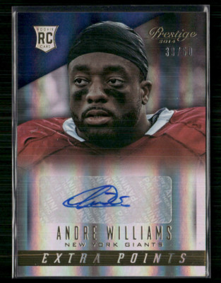 Andre Willians 2014 Prestige Gold Xtra Points RC Auto 39/50