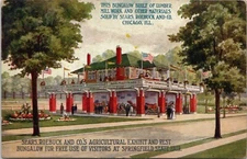 Sears Roebuck Exhibit Springfield State Fair, Springfield, Illinois Postcard