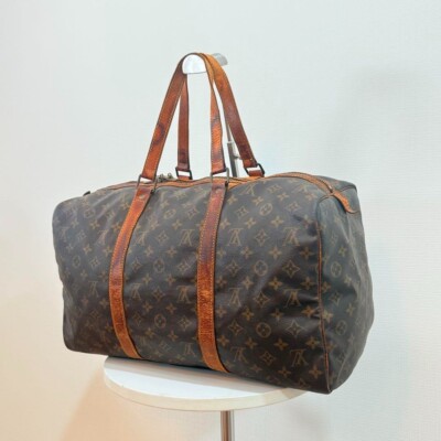 LOUIS VUITTON Monogram Sac Souple 45 Boston Bag M41624 LV Auth